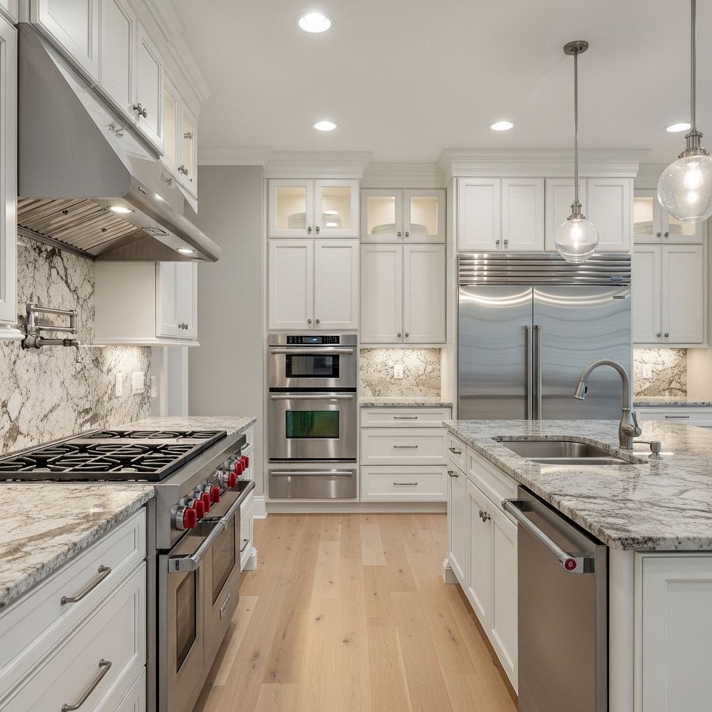 Beautifully remodeled kitchen with granite countertops
